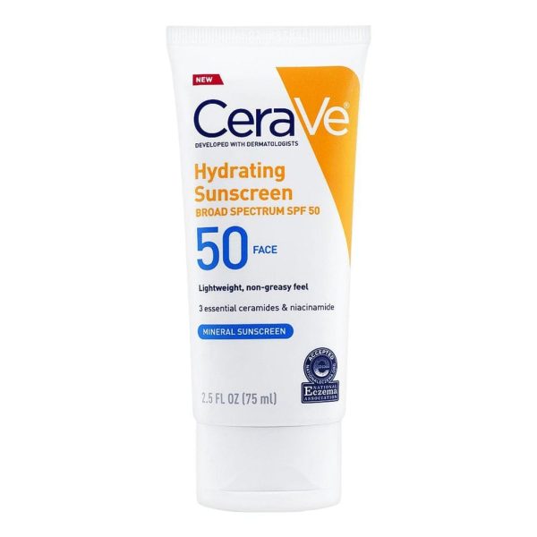 CeraVe Hydrating Mineral Sunscreen SPF 50-Broad Spectrum