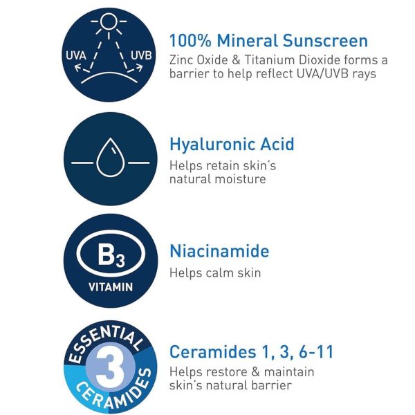 CeraVe Hydrating Mineral Sunscreen SPF 50-Broad Spectrum