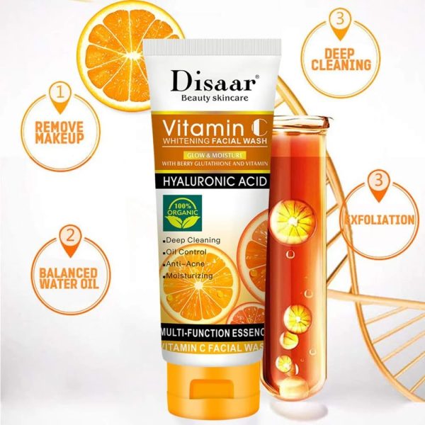 Disaar Vitamin C Hyaluronic Acid Whitening Face Wash