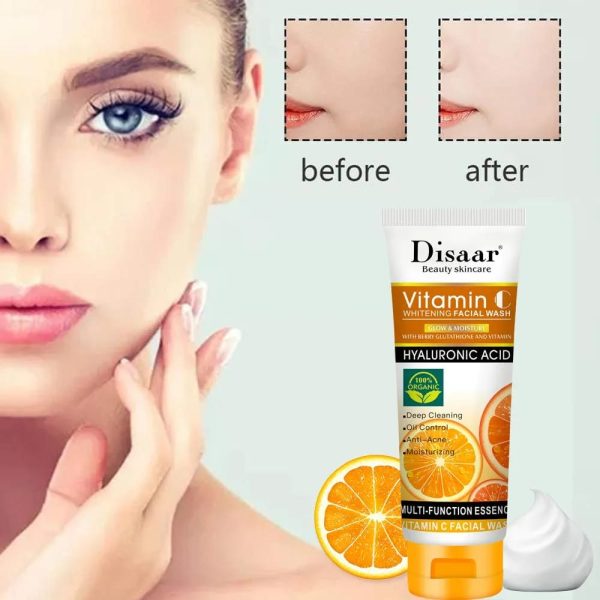 Disaar Vitamin C Hyaluronic Acid Whitening Face Wash