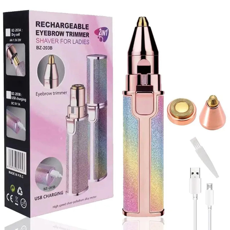 Rechargeable Facial Hair-Eyebrow Trimmer