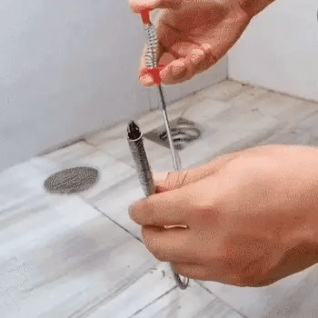 Drain Clog Remover Stick & Spring Pipe Dredging Remover Tool (3 FEET LONG)